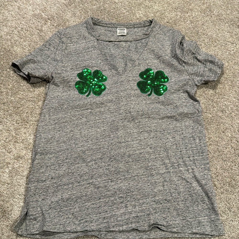 Victoria’s Secret Pink Shamrock Tee- S